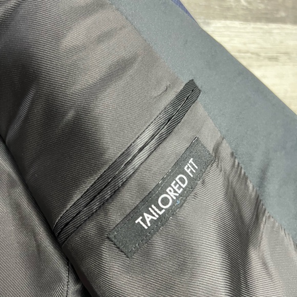 Jos A Bank NWT Blue Shawl Lapel Tuxedo Tux Jacket 44L - Picture 7 of 9